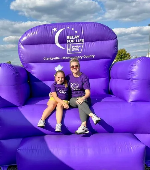 A Goines Agency family moment at the Clarksville-Montgomery County Relay For Life.
